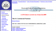 FTC Defines Fair Green Marketing Practices With e-CFR The Federal Trade Commission (FTC) has published “Guides for the Use of Environmental Marketing Claims” to define fair green marketing practices and reduce unintentional green-washing, outright deception, and overstatements regarding environmental attributes....