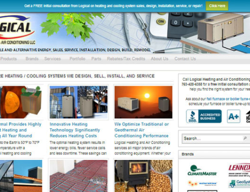 WordPress website for Logical HVAC boosts visitor traffic and interaction.