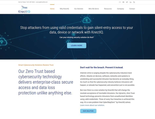 New Marketing Website for Cybersecurity Experts