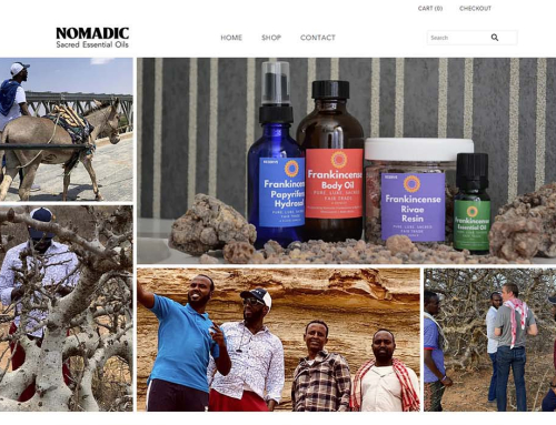 Shopify Store Created for Nomadic Frankincense & Myrrh
